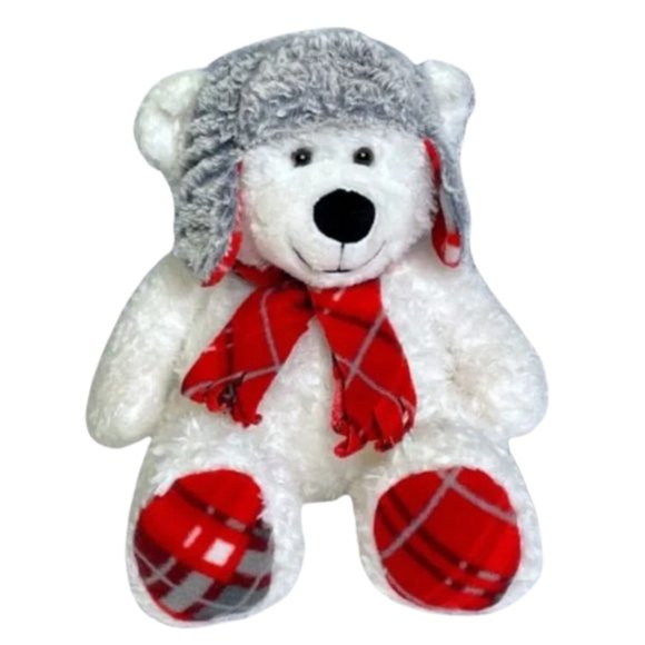 Plush Winter Teddy Bear NWT - Picture 1 of 10